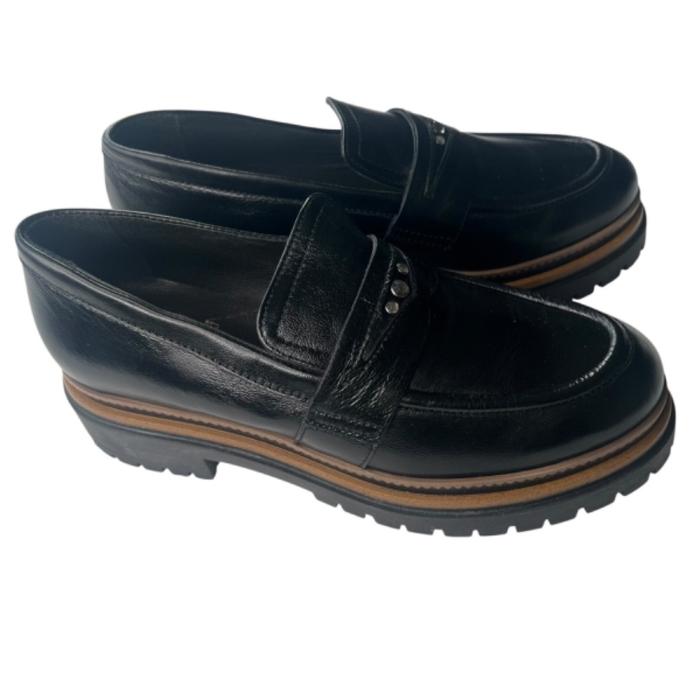Miz Mooz Leather Loafers- Damian Black EU 39 (US 8.5-9) - Picture 5 of 9